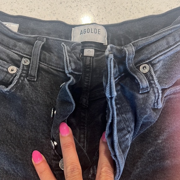 Agolde Riley button fly size 25 - Picture 3 of 4